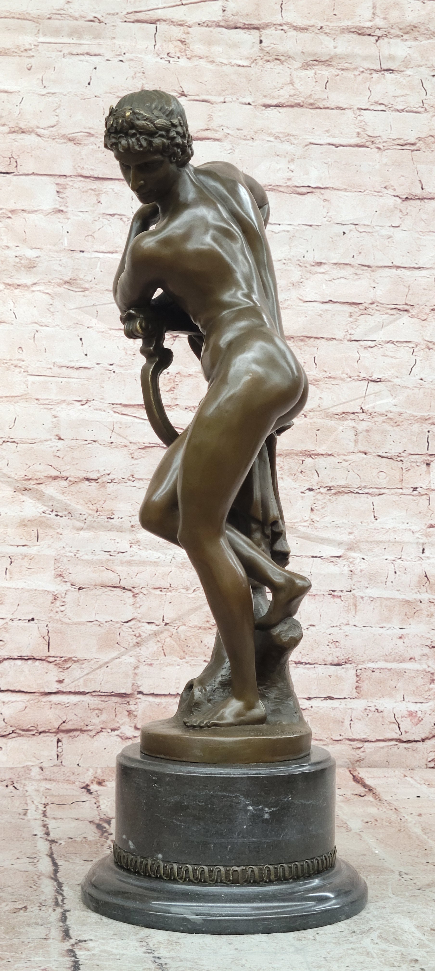 Hand Made Bronze Sculpture Apollo Greek Mythology God of Music by Giambologna