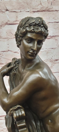 Hand Made Bronze Sculpture Apollo Greek Mythology God of Music by Giambologna