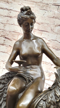 French Bronze of Hebe and Jupiter by L.C. Hippolyte Buhot