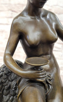 French Bronze of Hebe and Jupiter by L.C. Hippolyte Buhot