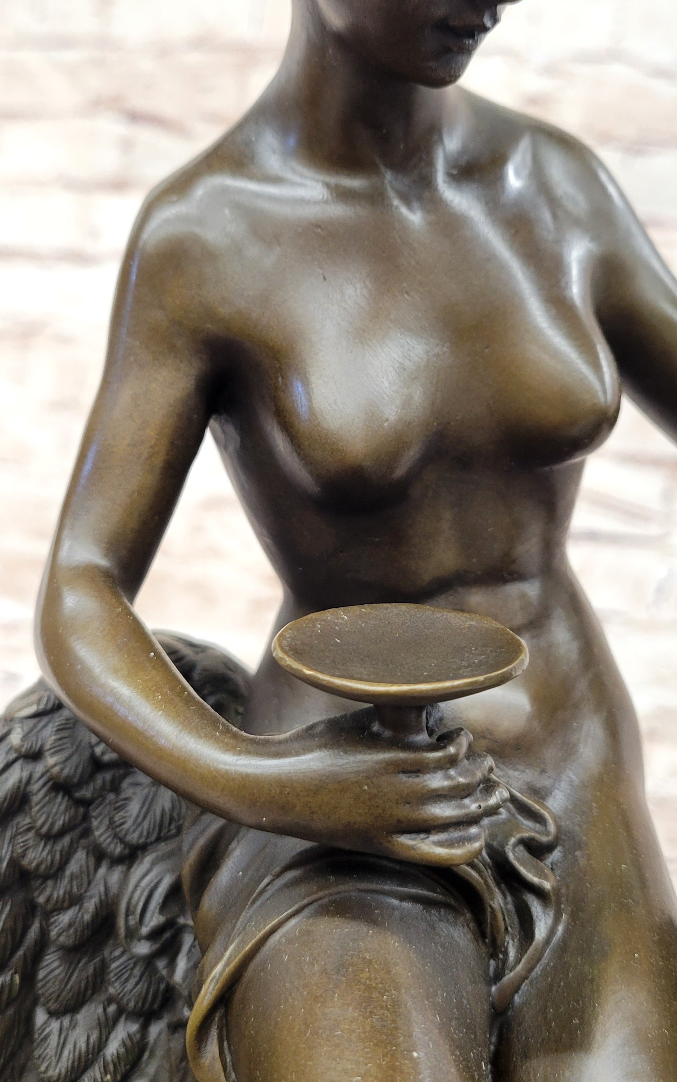 French Bronze of Hebe and Jupiter by L.C. Hippolyte Buhot