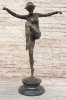 Dimitri Chiparus Art Deco Bronze Sculpture Female Dancer Balancing
