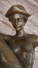 Dimitri Chiparus Art Deco Bronze Sculpture Female Dancer Balancing