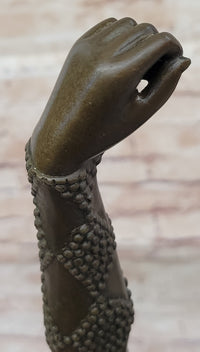 Dimitri Chiparus Art Deco Bronze Sculpture Female Dancer Balancing