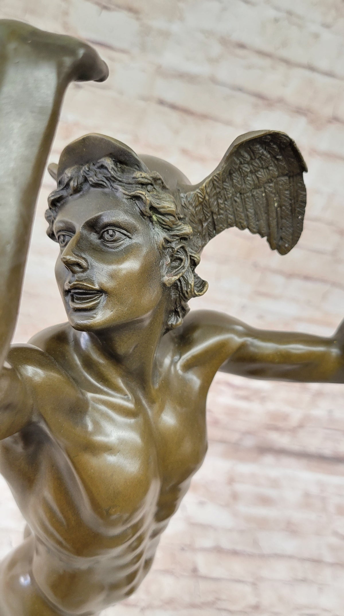 Nude Flying Mercury Hermes Bronze Art Sculpture By Cellini Greek Roman Mythology