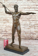 Artemision Bronze Sculpture of Nude Zeus or Poseidon Greek Mythology Replica Statue
