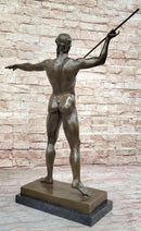 Artemision Bronze Sculpture of Nude Zeus or Poseidon Greek Mythology Replica Statue