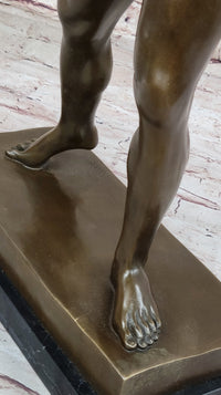 Artemision Bronze Sculpture of Nude Zeus or Poseidon Greek Mythology Replica Statue