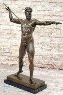 Artemision Bronze Sculpture of Nude Zeus or Poseidon Greek Mythology Replica Statue