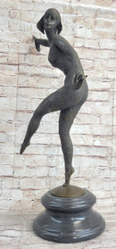 Chiparus Art Deco Russian Ballet Dancer Ballerina Bronze on Marble