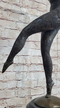 Chiparus Art Deco Russian Ballet Dancer Ballerina Bronze on Marble
