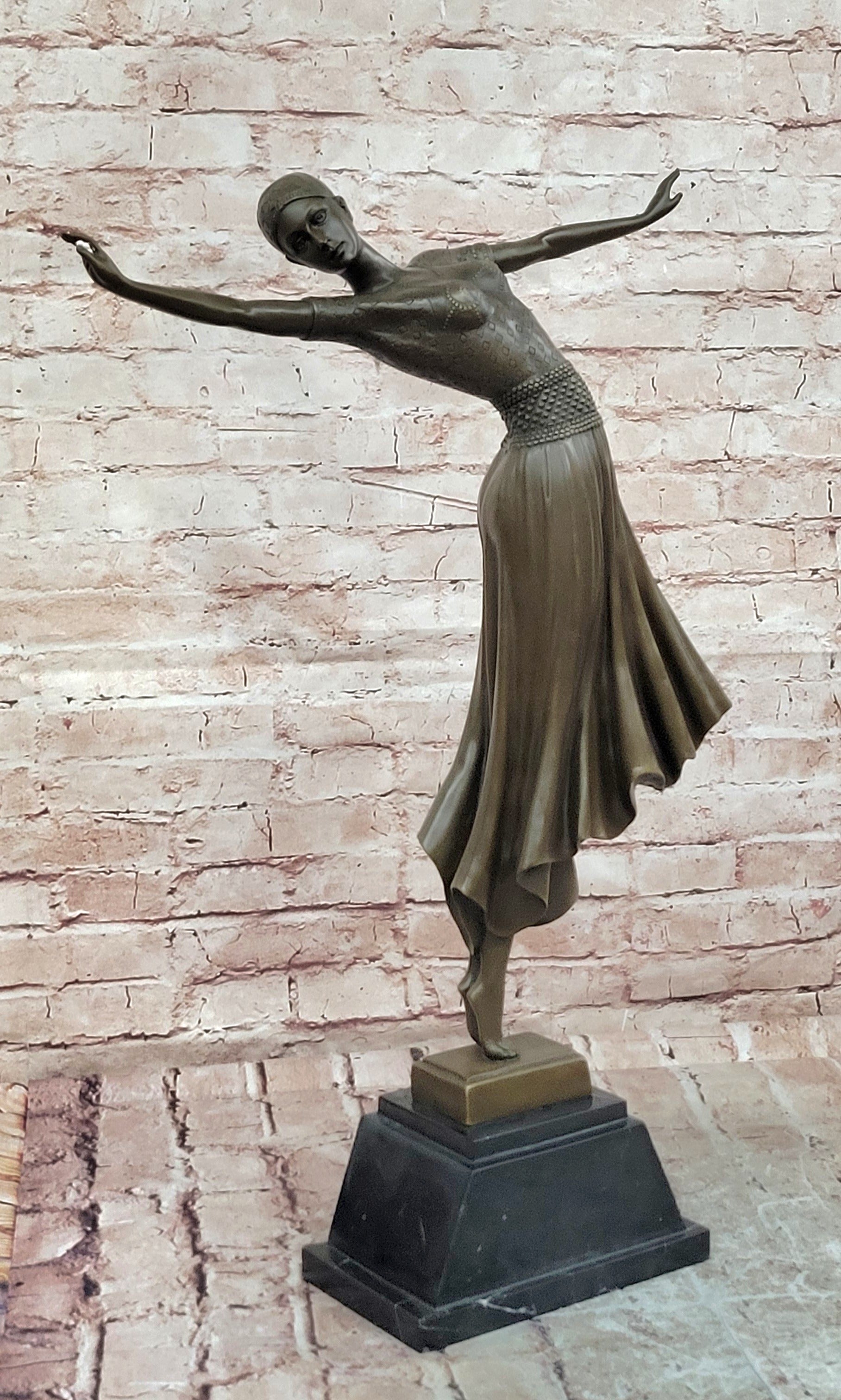 SIGNED BRONZE ART NOUVEAU DECO CHIPARUS STATUE FIGURINE SCULPTURE ART FIGURE