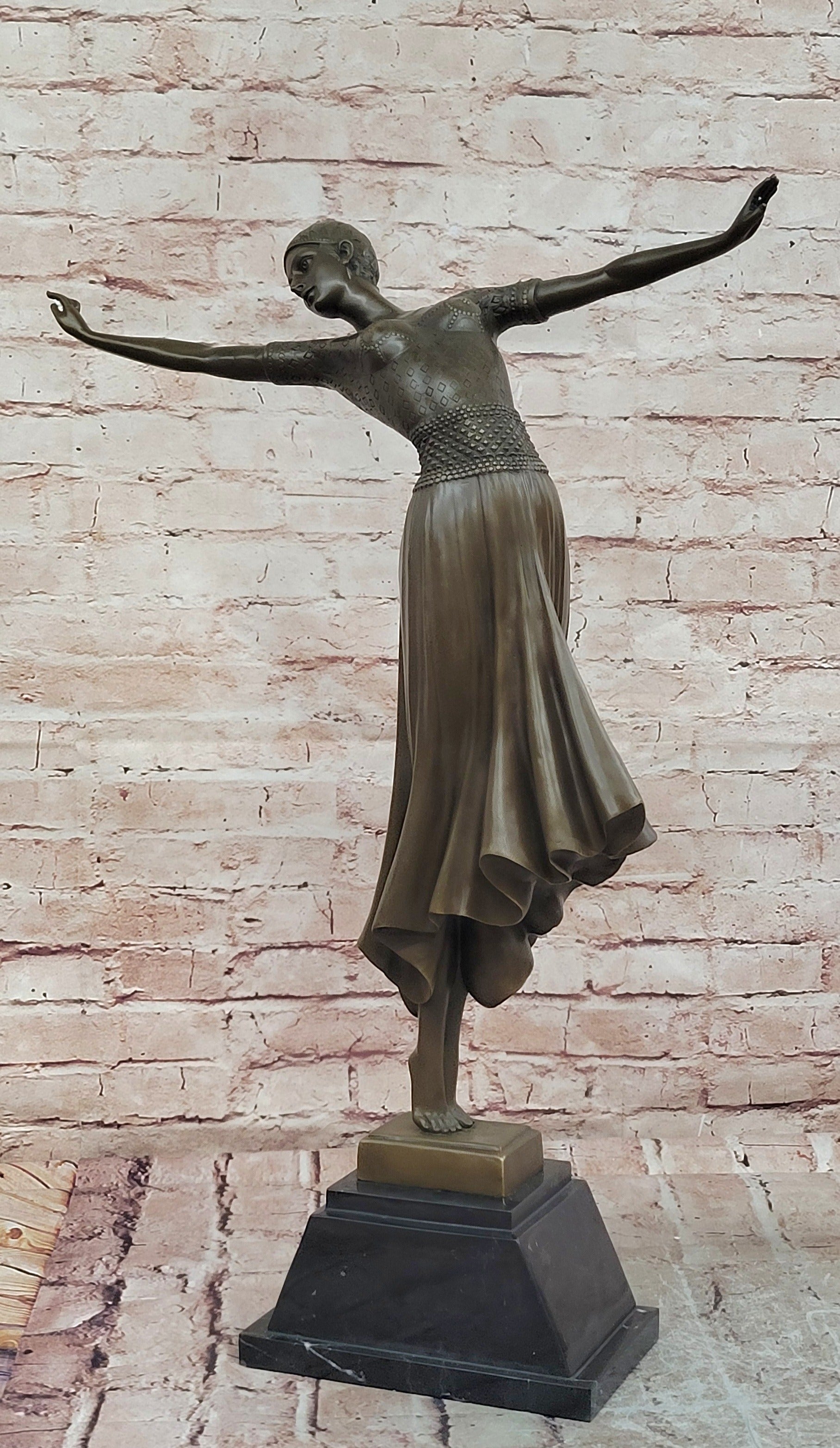 SIGNED BRONZE ART NOUVEAU DECO CHIPARUS STATUE FIGURINE SCULPTURE ART FIGURE