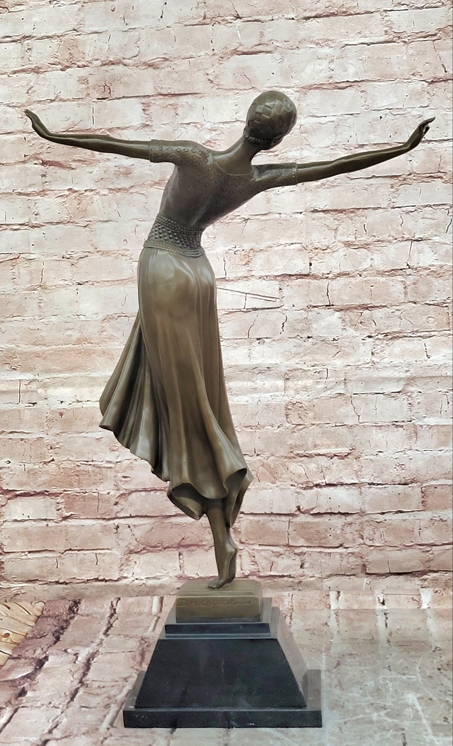 SIGNED BRONZE ART NOUVEAU DECO CHIPARUS STATUE FIGURINE SCULPTURE ART FIGURE