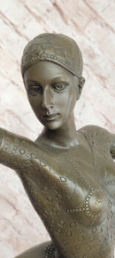 SIGNED BRONZE ART NOUVEAU DECO CHIPARUS STATUE FIGURINE SCULPTURE ART FIGURE
