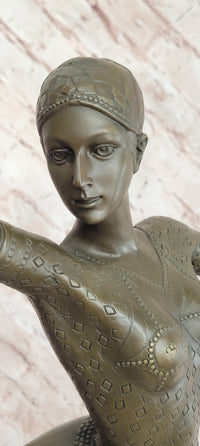 SIGNED BRONZE ART NOUVEAU DECO CHIPARUS STATUE FIGURINE SCULPTURE ART FIGURE