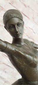 SIGNED BRONZE ART NOUVEAU DECO CHIPARUS STATUE FIGURINE SCULPTURE ART FIGURE