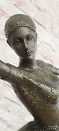 SIGNED BRONZE ART NOUVEAU DECO CHIPARUS STATUE FIGURINE SCULPTURE ART FIGURE