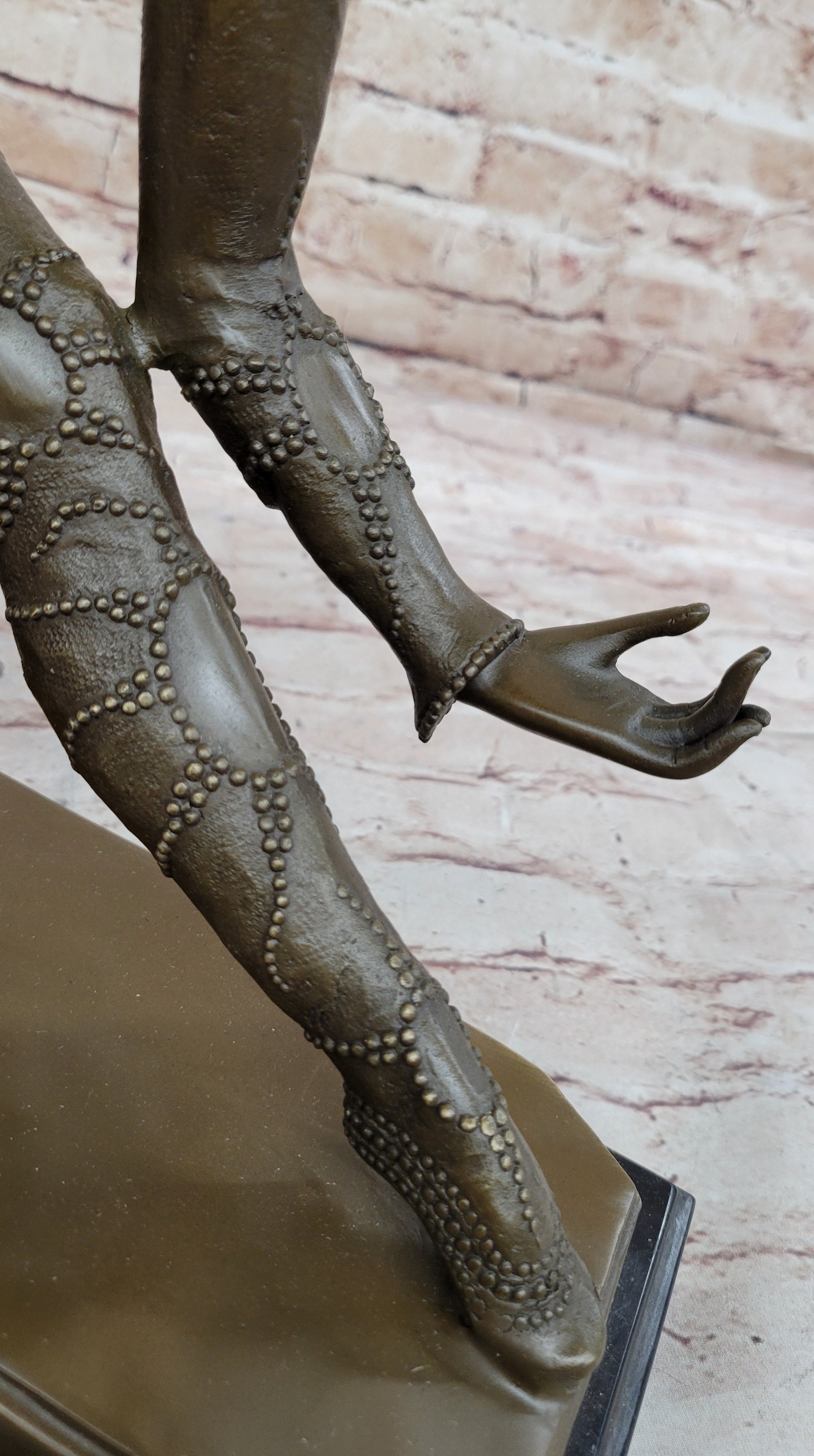 Dimitri Chiparus Art Deco Dancer Girl Bronze Sculpture
