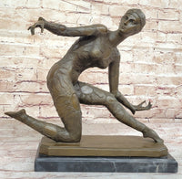 Dimitri Chiparus Art Deco Dancer Girl Bronze Sculpture