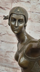 Chiparus Bronze Dancing Sculpture – Art Deco Ballet on Marble