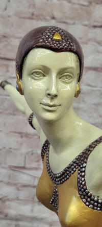 Art Deco Dancer Bronze Sculpture by Demetre Chiparus Shimmer Figurine