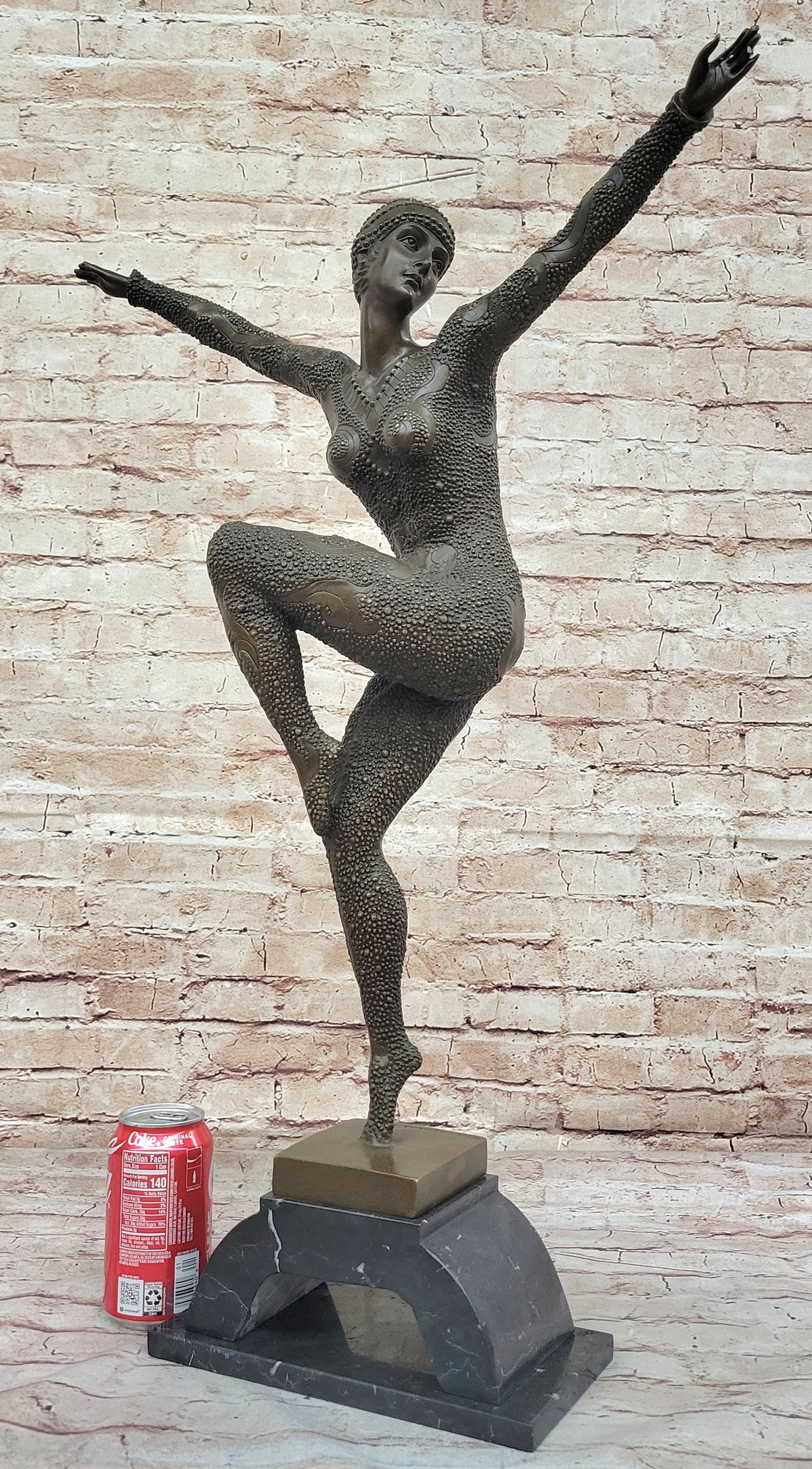 Chiparus Art Deco Starfish Dancer Girl on Marble Base