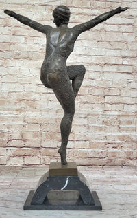 Chiparus Art Deco Starfish Dancer Girl on Marble Base
