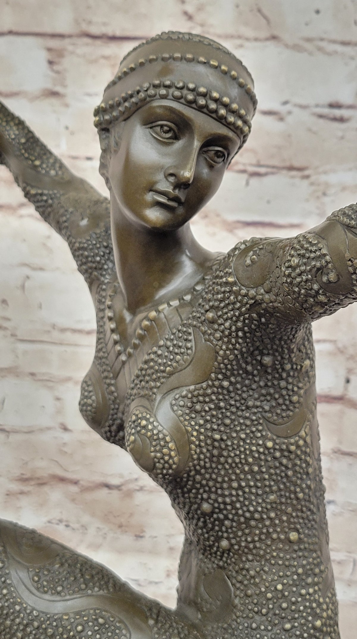 Chiparus Art Deco Starfish Dancer Girl on Marble Base