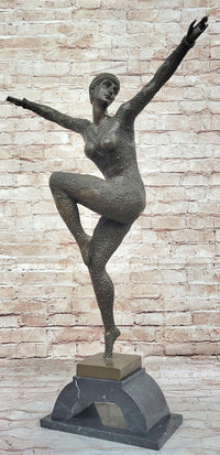 Chiparus Art Deco Starfish Dancer Girl on Marble Base