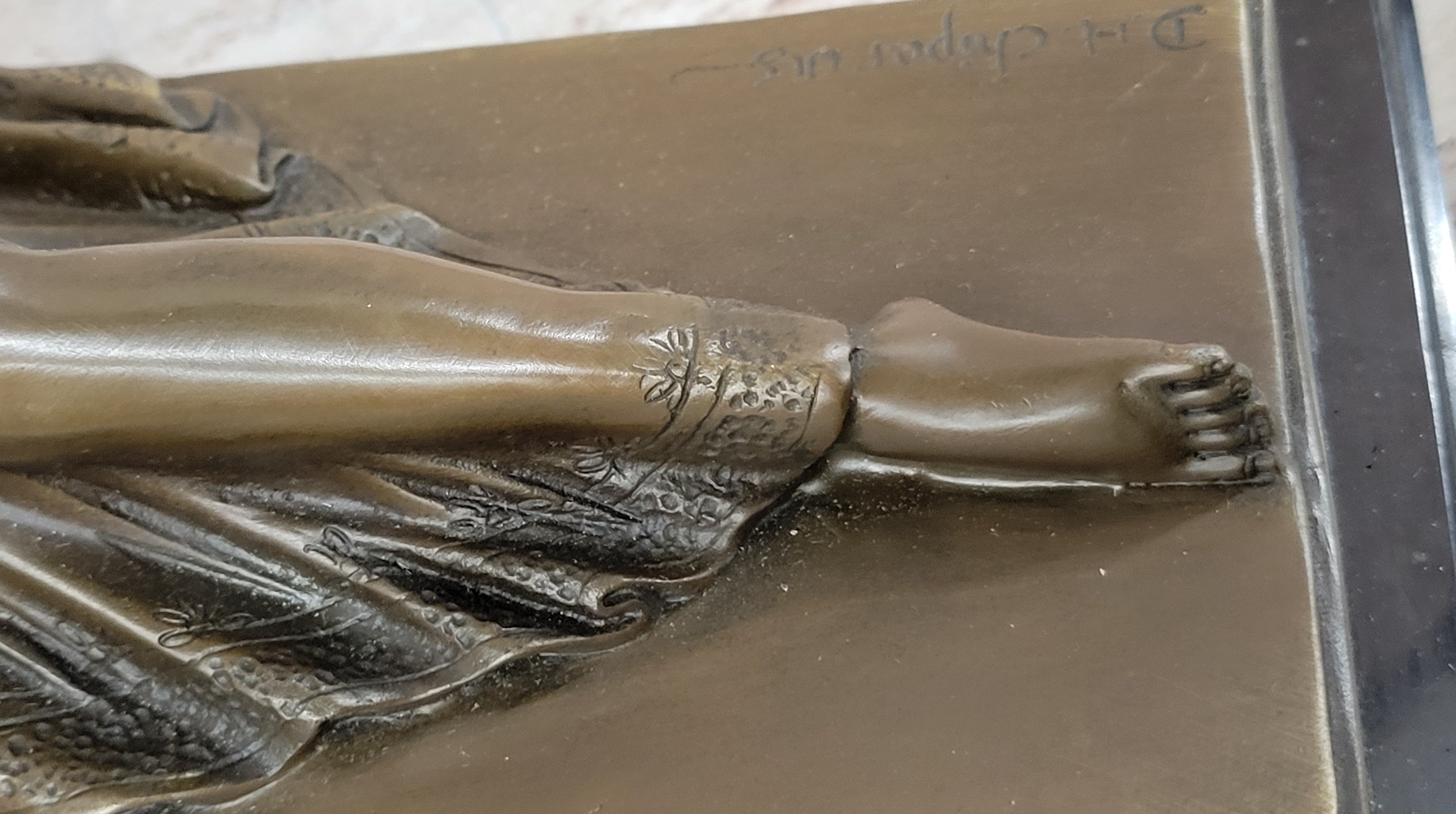 Art Deco Dancer Girl w/ Long Skirt - Bronze Sculpture by Chiparus