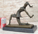 VINTAGE SIGNED KAMONA BY D.H DIMITRUS BRONZE STATUE ANTIQUE REPRODUCTION FIGURE