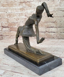 VINTAGE SIGNED KAMONA BY D.H DIMITRUS BRONZE STATUE ANTIQUE REPRODUCTION FIGURE