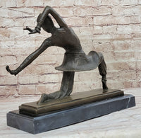 VINTAGE SIGNED KAMONA BY D.H DIMITRUS BRONZE STATUE ANTIQUE REPRODUCTION FIGURE