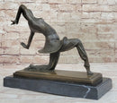 VINTAGE SIGNED KAMONA BY D.H DIMITRUS BRONZE STATUE ANTIQUE REPRODUCTION FIGURE