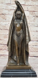 Art Deco Russian Dancer Bronze Demetre Chiparus Sculpture 14" x 6"