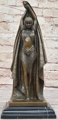 Art Deco Russian Dancer Bronze Demetre Chiparus Sculpture 14" x 6"