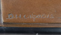 APOLOGY, AFTER CHIPARUS GENUINE BRONZE SCULPTURE STATUE, SIGNED SPECIAL PATINA CLASSIC ARTWORK