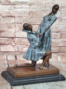 APOLOGY, AFTER CHIPARUS GENUINE BRONZE SCULPTURE STATUE, SIGNED SPECIAL PATINA CLASSIC ARTWORK