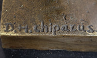 Signed Bronze Art Nouveau Deco Chiparus Sculpture