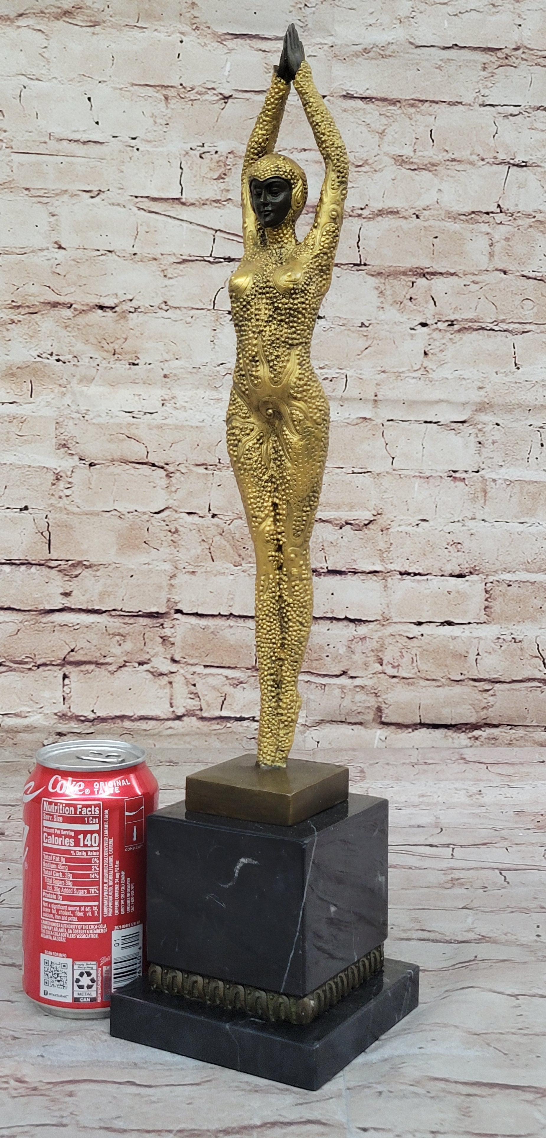 Art Deco Bronze Chiparus Starfish Dancer 19" x 5"