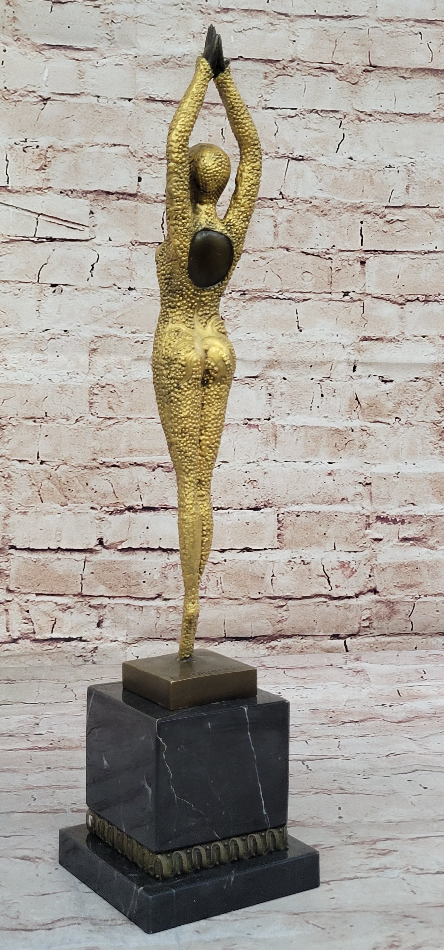 Art Deco Bronze Chiparus Starfish Dancer 19" x 5"