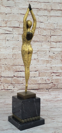 Art Deco Bronze Chiparus Starfish Dancer 19" x 5"
