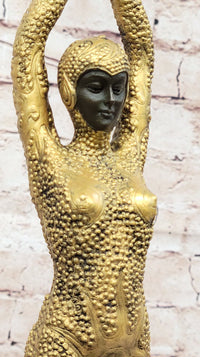 Art Deco Bronze Chiparus Starfish Dancer 19" x 5"