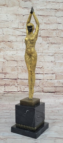 Art Deco Bronze Chiparus Starfish Dancer 19" x 5"