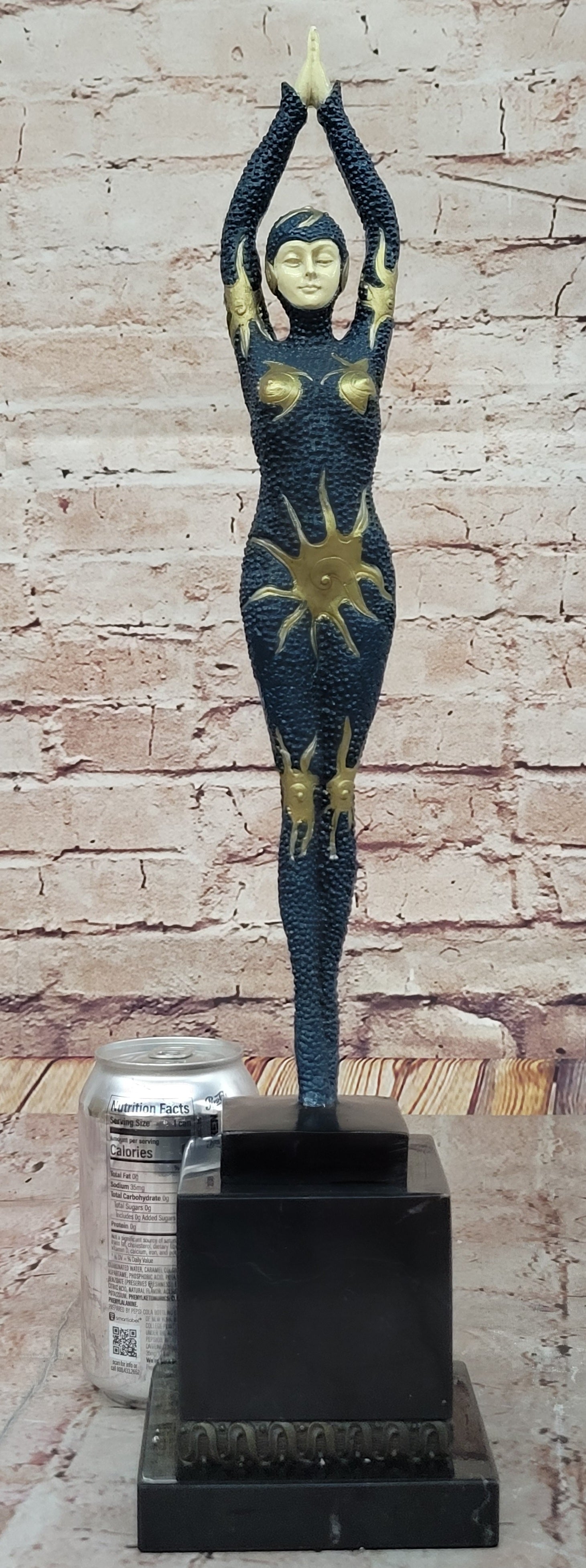 Abstract Art Deco Bronze Figure by Chiparus with Gold Accents