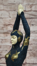 Abstract Art Deco Bronze Figure by Chiparus with Gold Accents