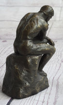 Miniature Auguste Rodin Thinker Bronze Sculpture