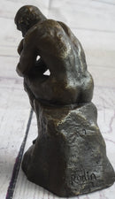 Auguste Rodin The Thinker Male Figure Bronze Sculpture