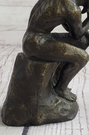 Miniature Auguste Rodin Thinker Bronze Sculpture
